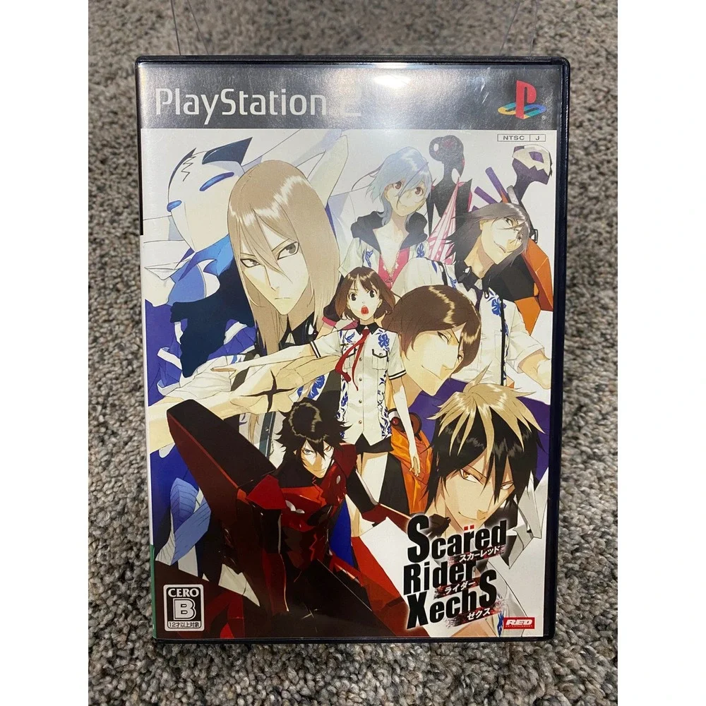 Video Game Scared Rider Xechs PS2 Red Entertainment NTSC-J Japanese Excellent